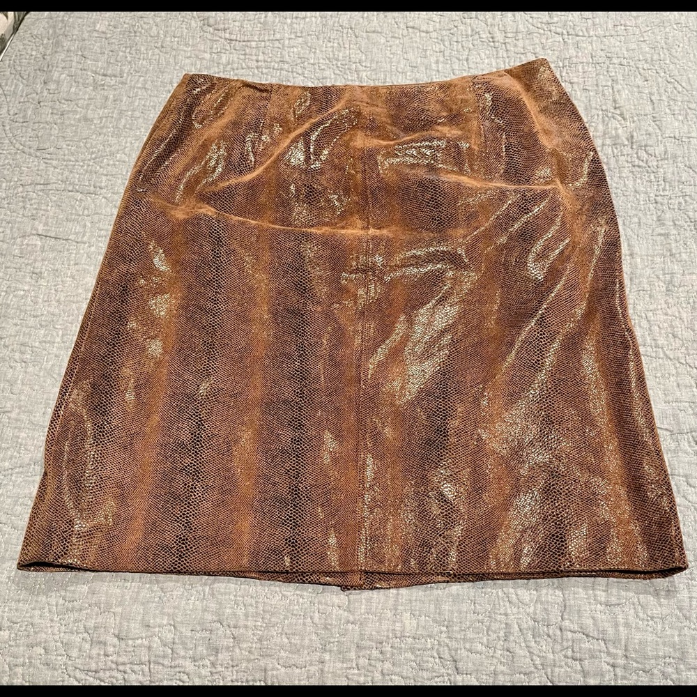 Leather Skirt Fully Lined Lord & Taylor